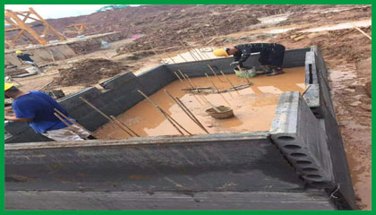 預制空心板組成的承臺基礎(chǔ)